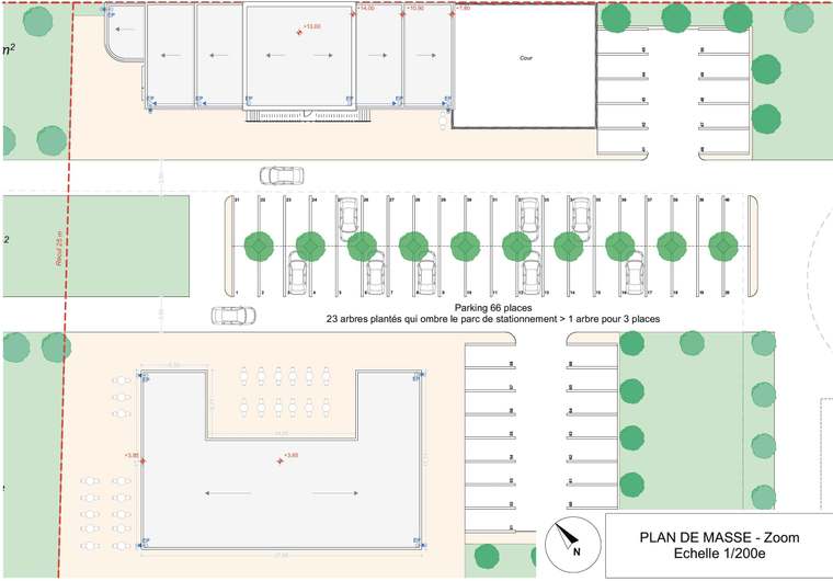 Plan masse de l'opération