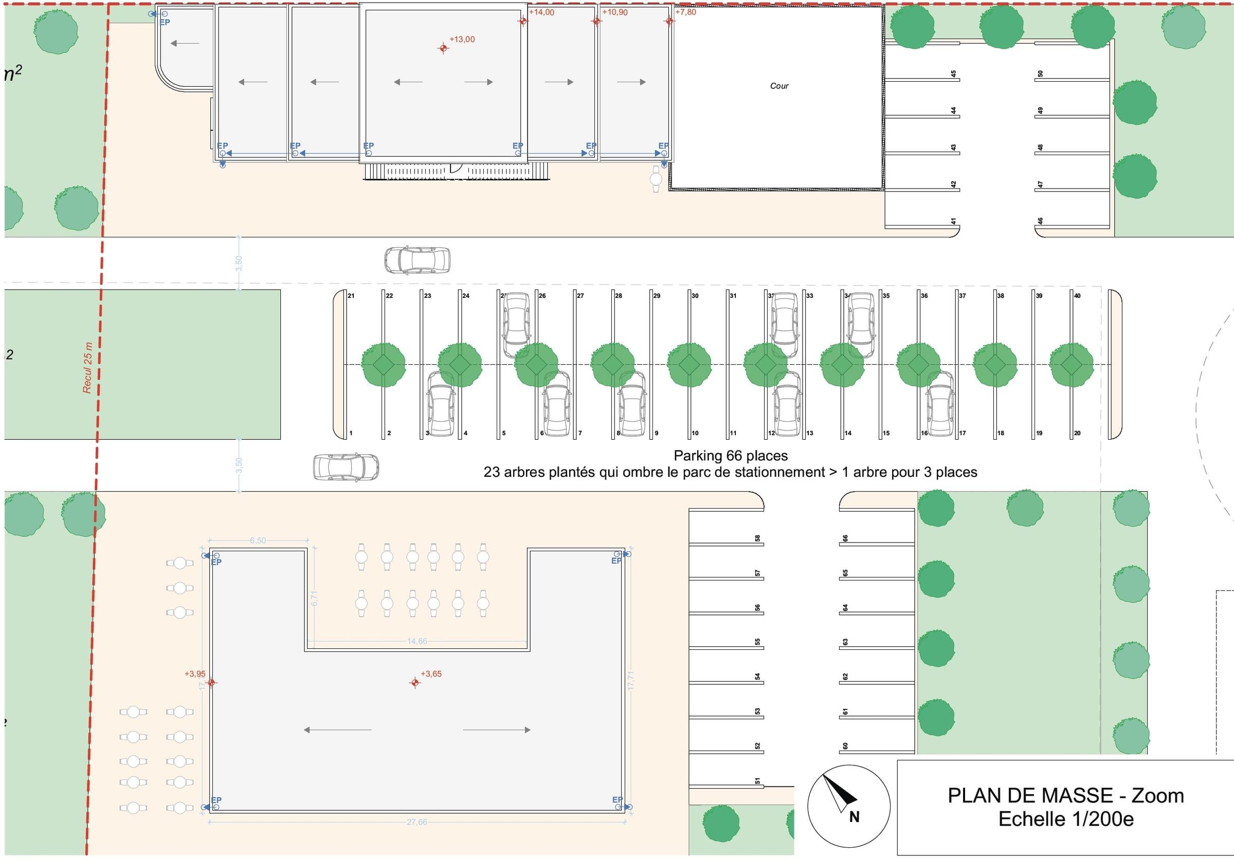 Plan masse de l'opération